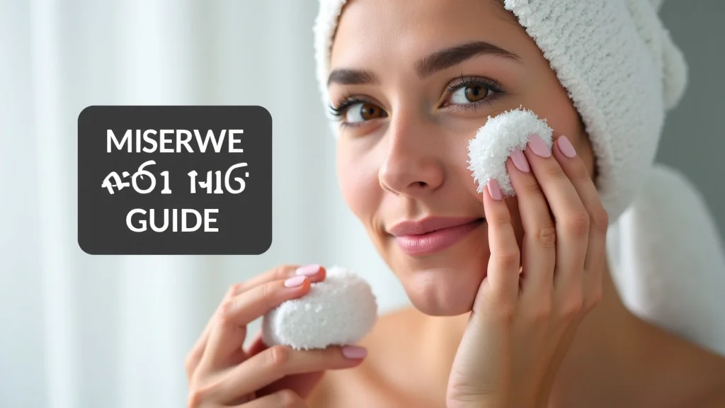 Miserwe Skin Scrubber How to Use Guide The image shows a white facial cleansing device with a silver trim, demonstrating its use.
